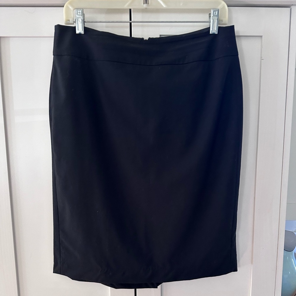 Banana Republic Black Midi Pencil Skirt Size 8